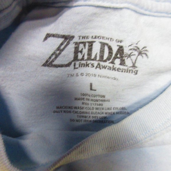 The Legend Of Zelda Links Awakening Mens Tshirt Size LARGE - Picture 3 of 8